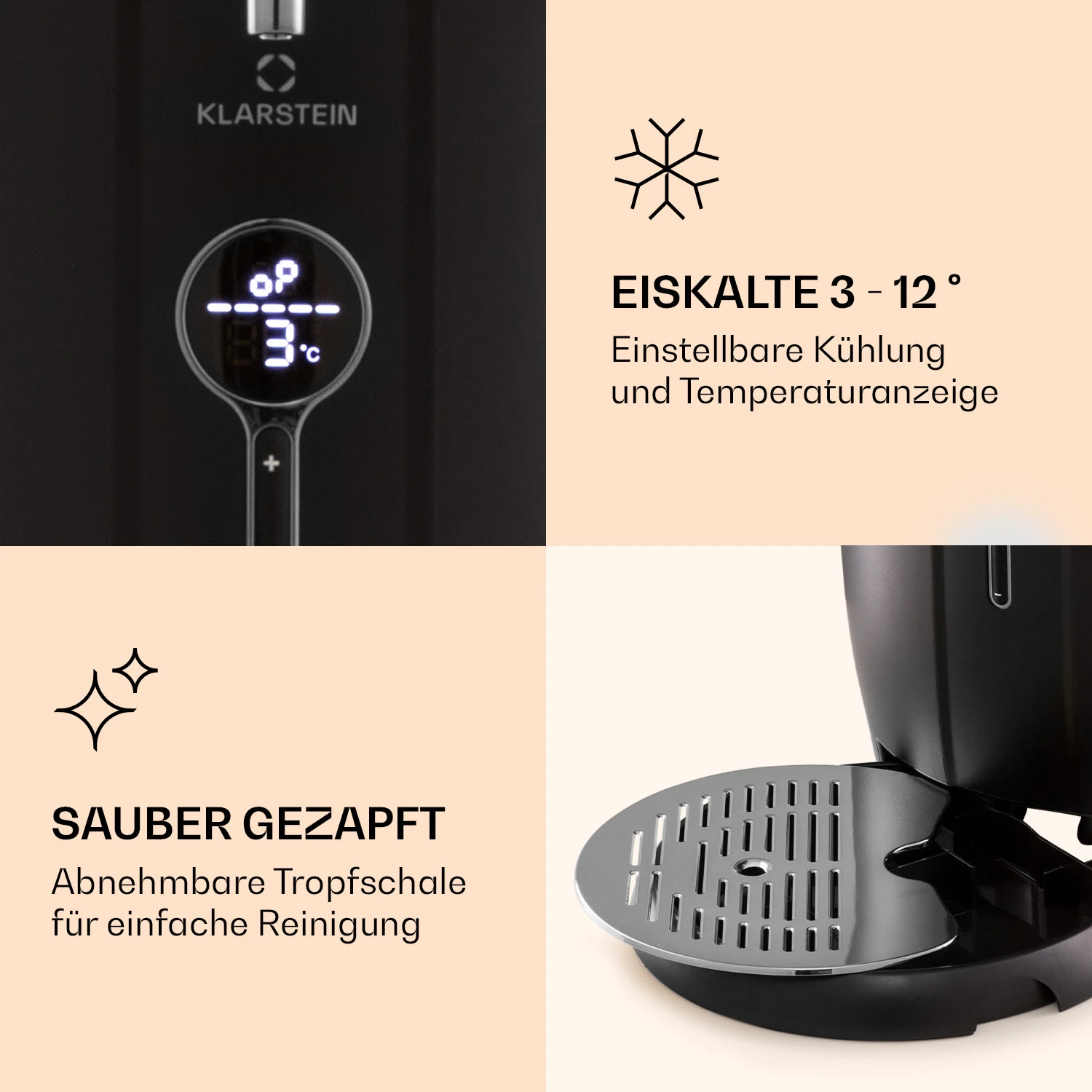 Passau Bierzapfanlage 6 L Universalfässer Druckluftpumpe 3 - 12 °C 65 W – Bild 4