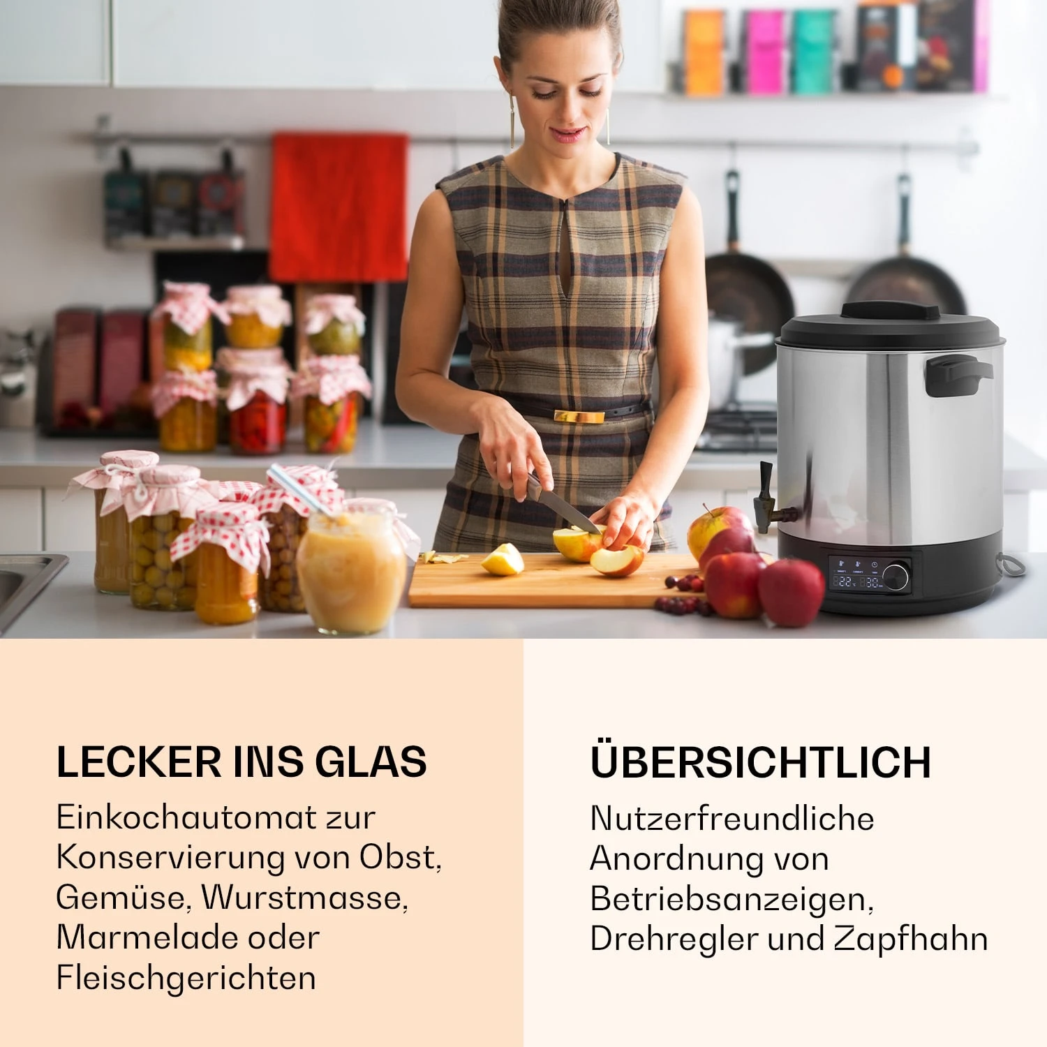 Abbey 25 Einkochautomat Getränkespender 25L 100°C 180min Edelstahl – Bild 2