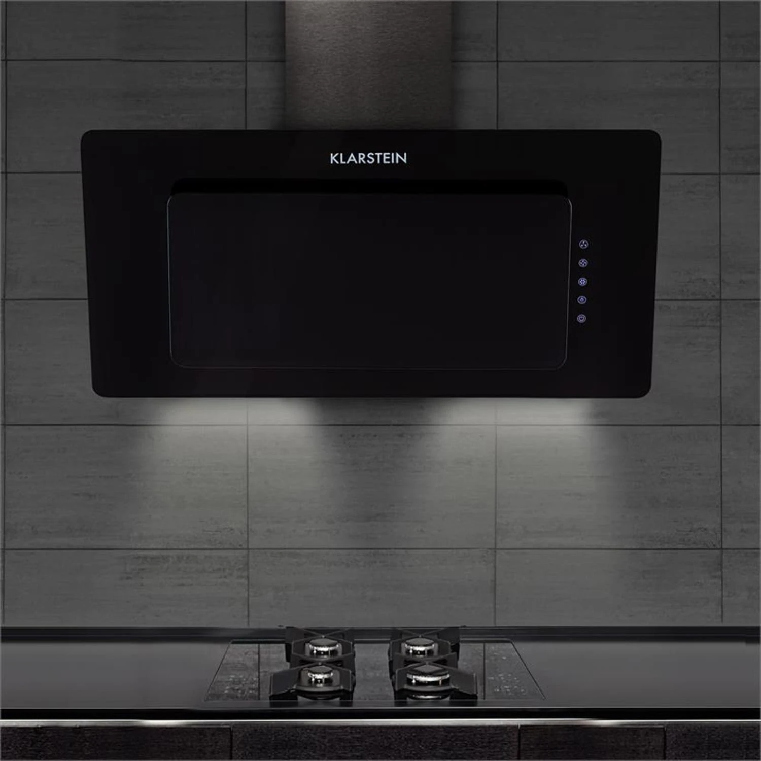 Lorea 90 Dunstabzugshaube Inklusive 2 X Aktivkohlefilter Schwarz – Bild 3