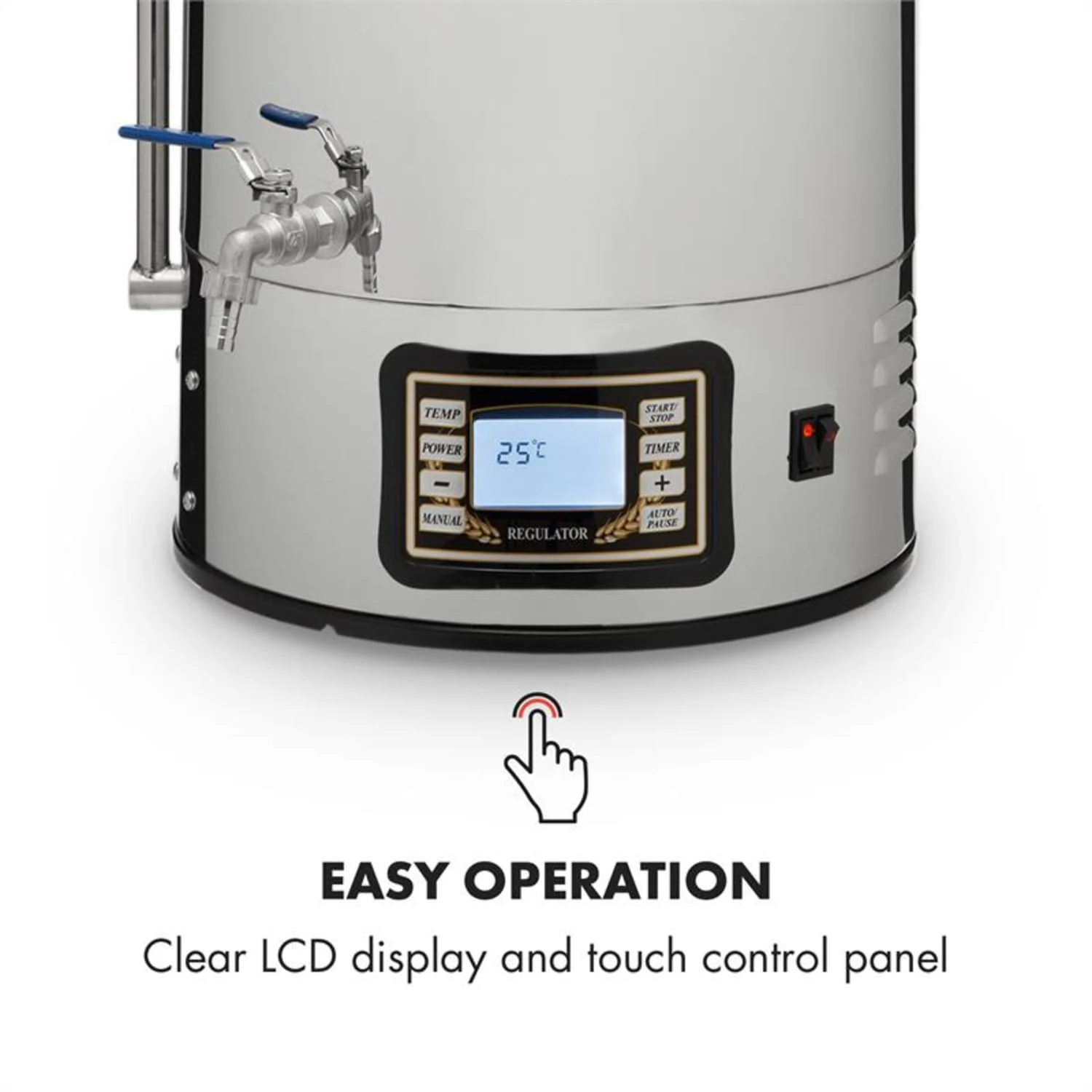 Mundschenk XXL + Eintauchkühler Bierbrauanlage 3000W 50l 304 Edelstahl – Bild 3