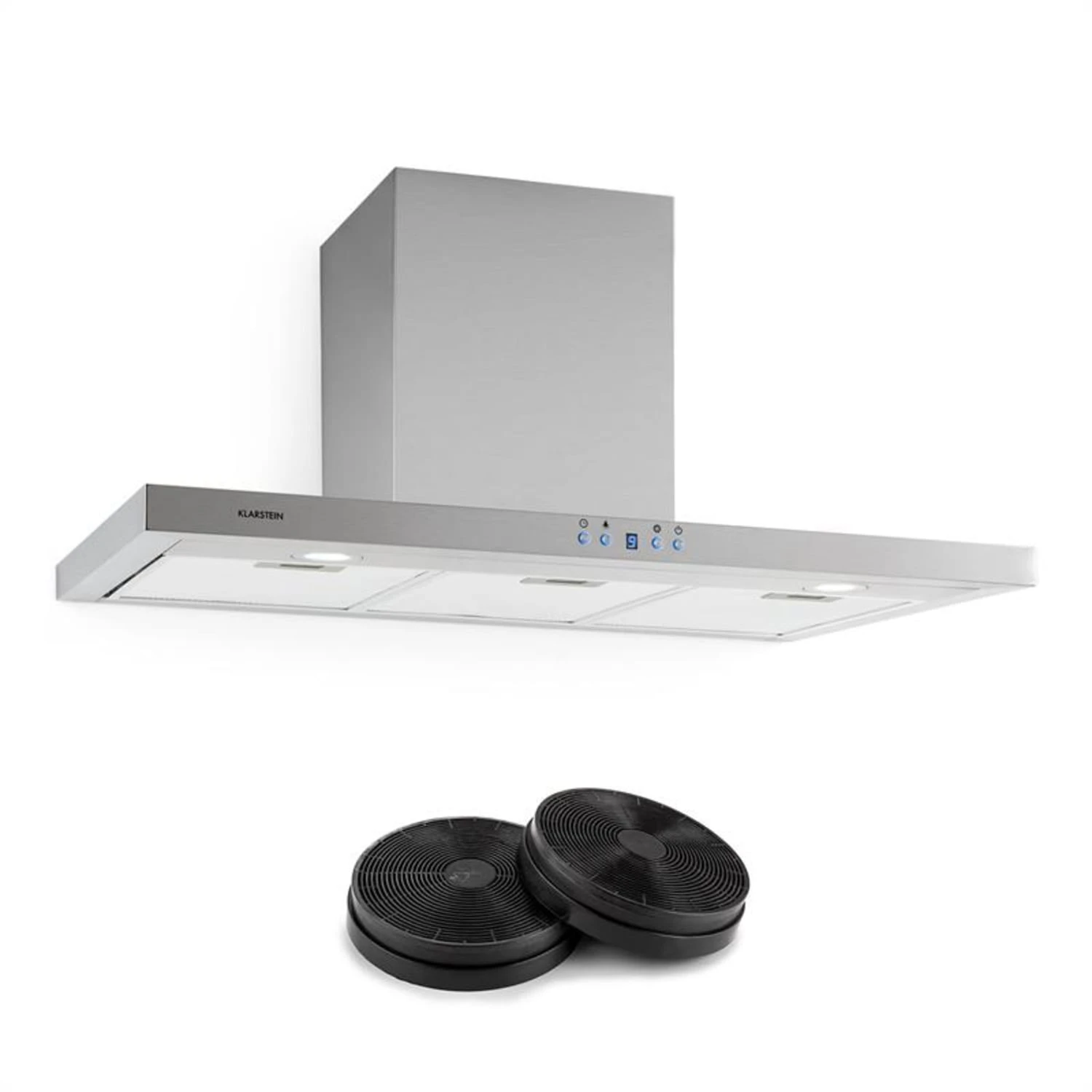 Limelight Dunstabzugshaube Umluftset 90cm 620 M³/h 2 Aktivkohlefilter