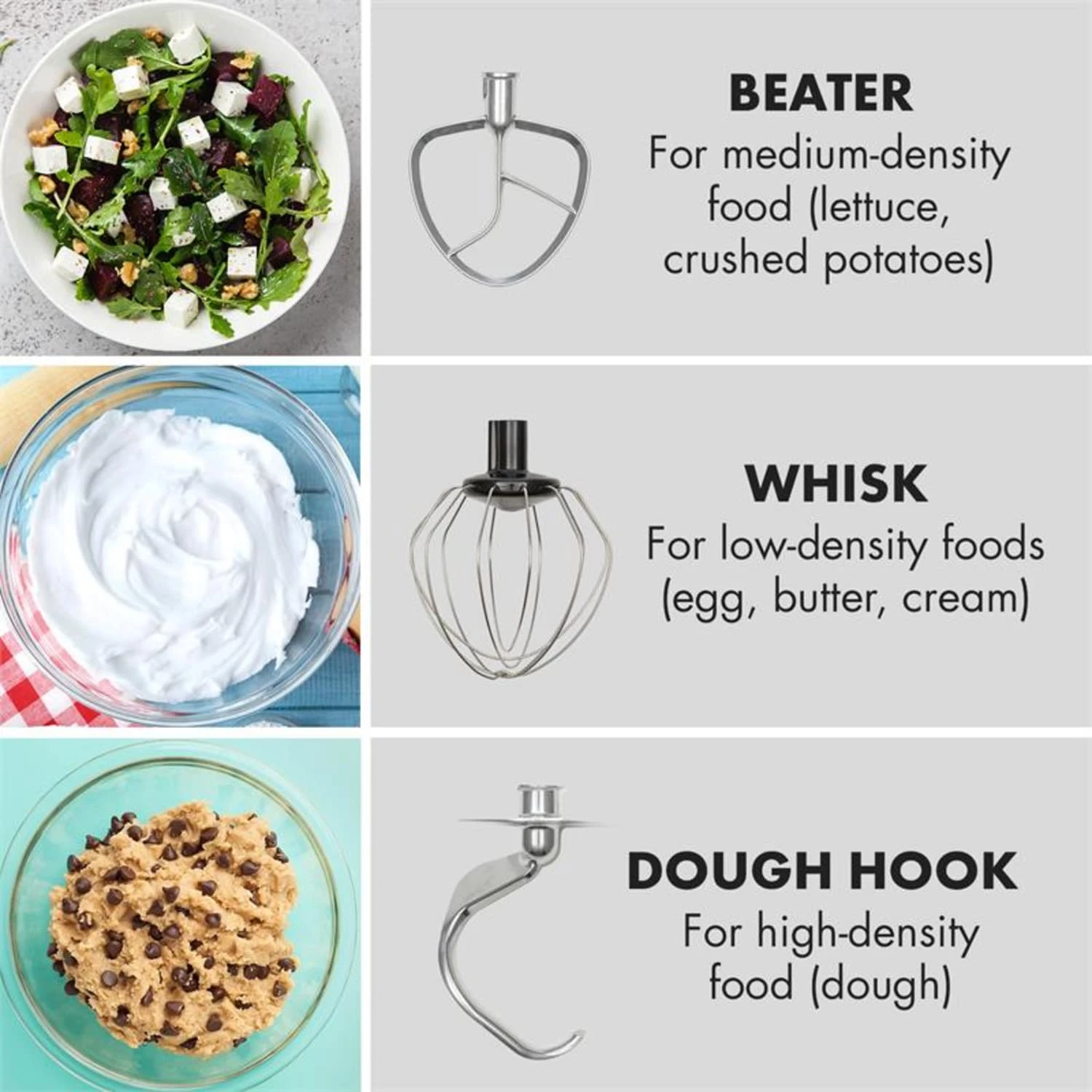 Curve Plus Küchenmaschinen-Set | 5l | 4-in-1 Fleischwolf | Silber – Bild 7