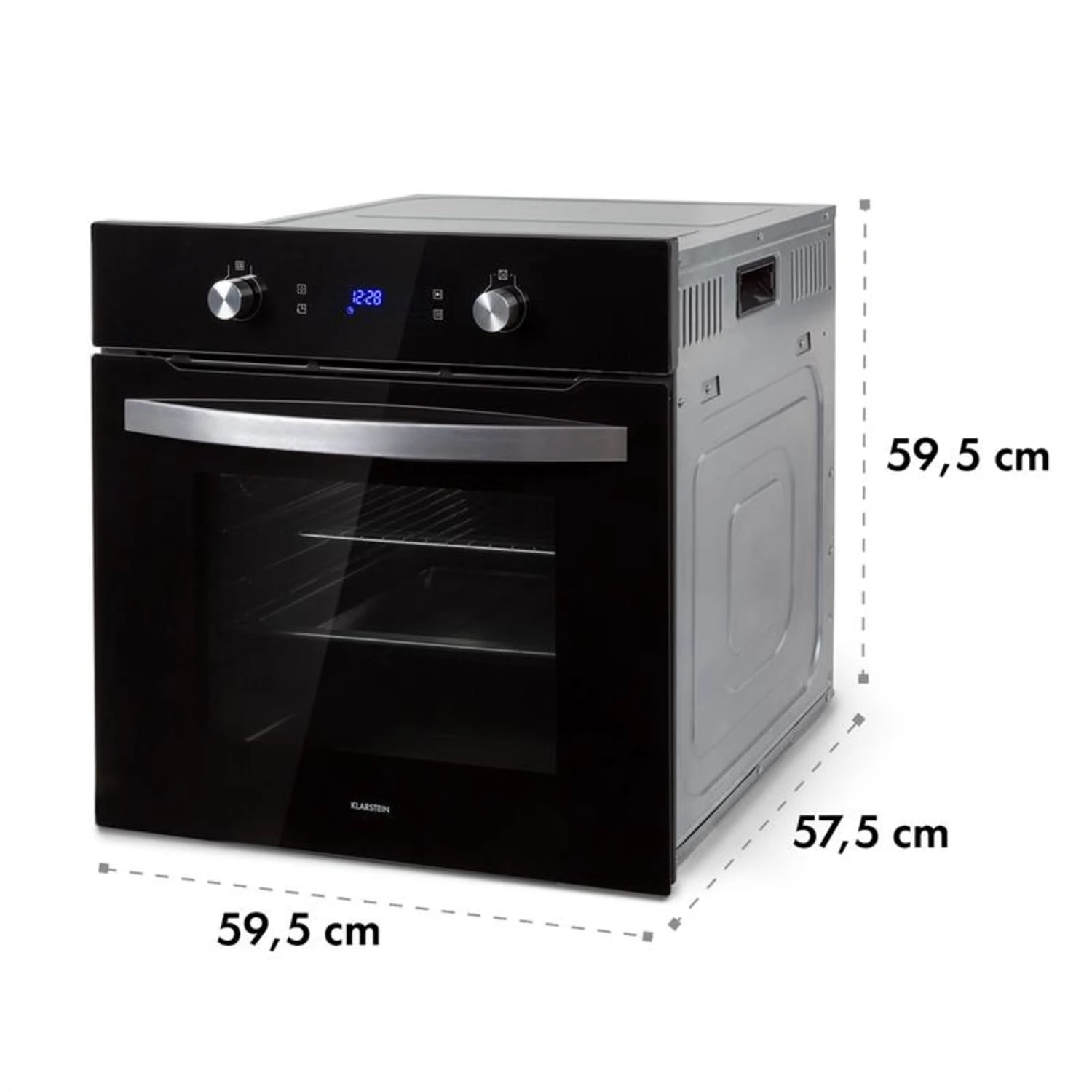 Gusteau Remy Einbau-Set Backofen + Einbau-Haube 2950W 64Ltr 620 M³/h Schwarz Edelstahl – Bild 12