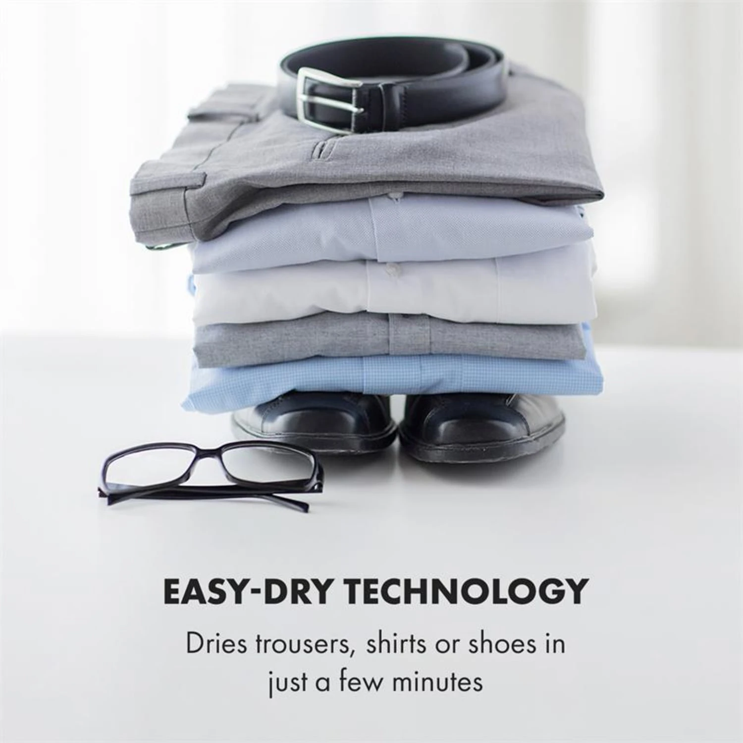 ShirtButler Pro Automatisches Trocknersystem Hemd & Hose 1200 W 2-in-1 70 °C Timer Weiß – Bild 4